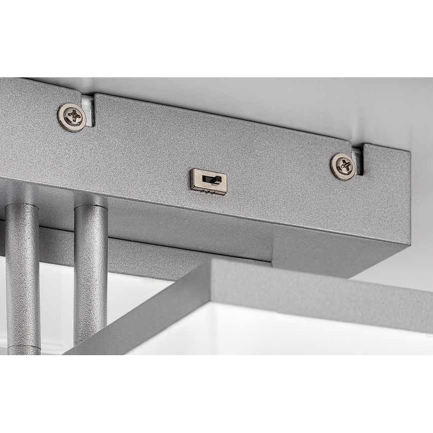 Rabalux - Plafón LED LED/22W/230V 3000/4000/6500K cromo mate 47x47 cm