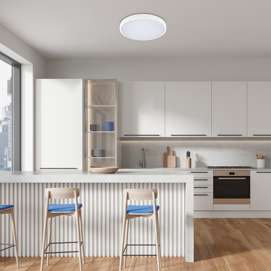 Rabalux - Plafón de baño LED RGB regulable LED/36W/230V 3000-6000K Wi-Fi Tuya IP44 d. 42 cm blanco