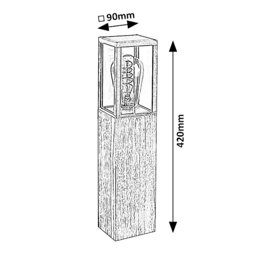 Rabalux - Lámpara de exterior 1xE27/60W/230V IP44
