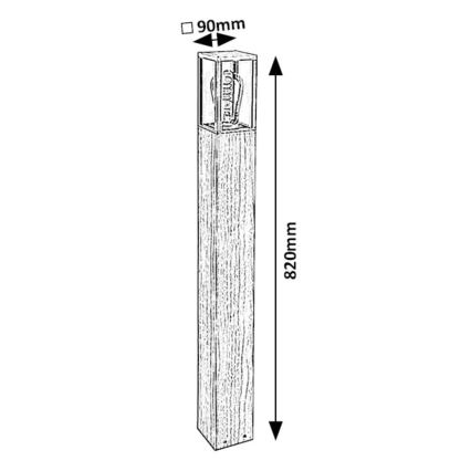 Rabalux - Lámpara de exterior 1xE27/60W/230V IP44