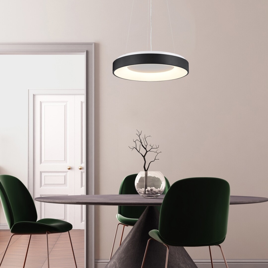 Rabalux - Lámpara de araña LED regulable LED/38W/230V 3000-6500K negro + control remoto