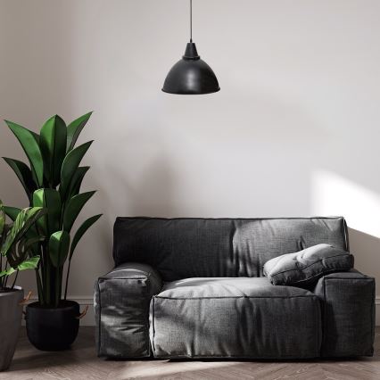 Rabalux - Lámpara colgante 1xE27/60W/230V negro