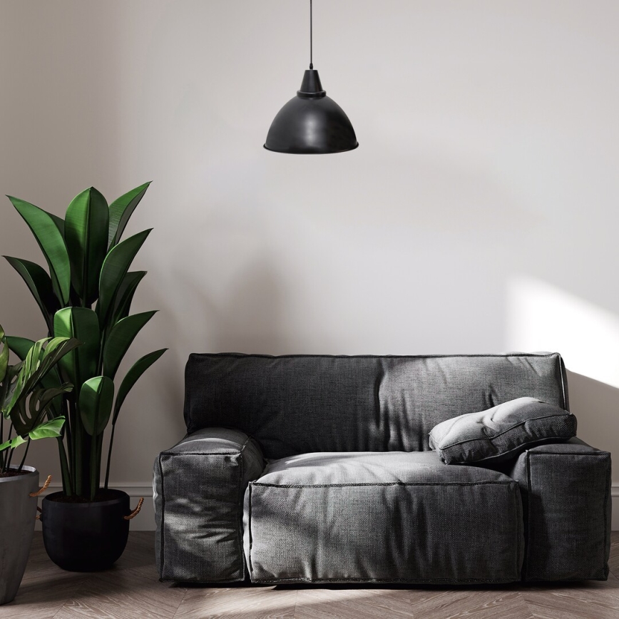 Rabalux - Lámpara colgante 1xE27/60W/230V negro