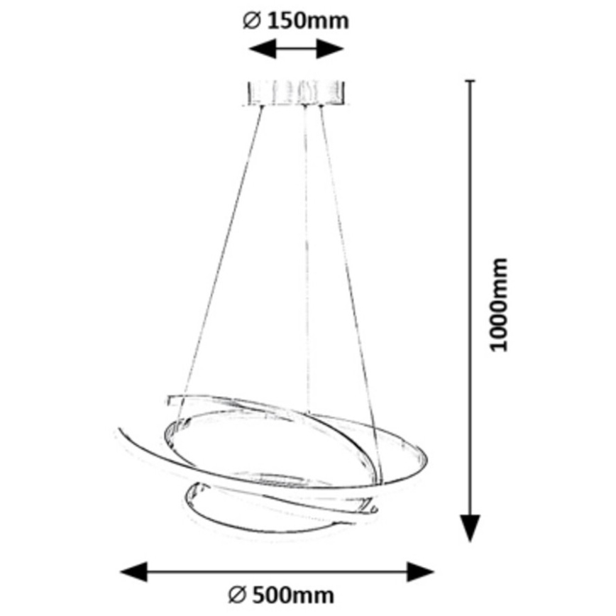 Rabalux - Lámpara LED colgante LED/42W/230V 4000K