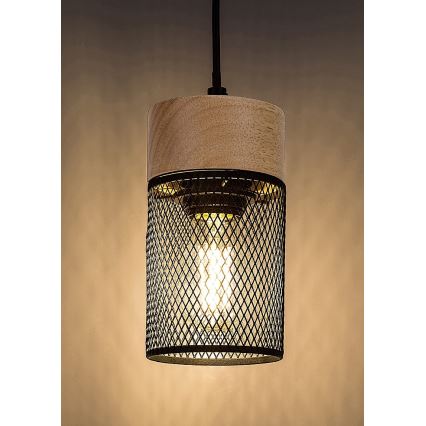 Rabalux - Lámpara colgante 1xE27/25W/230V haya