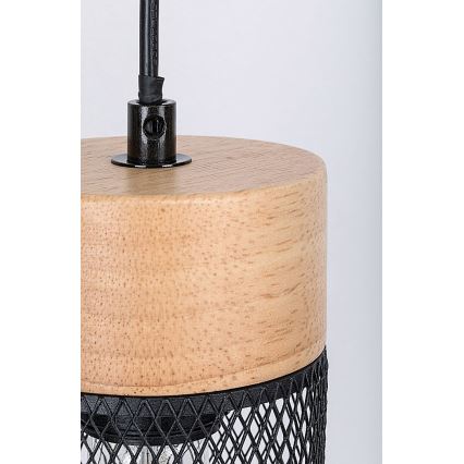 Rabalux - Lámpara colgante 3xE27/25W/230V haya