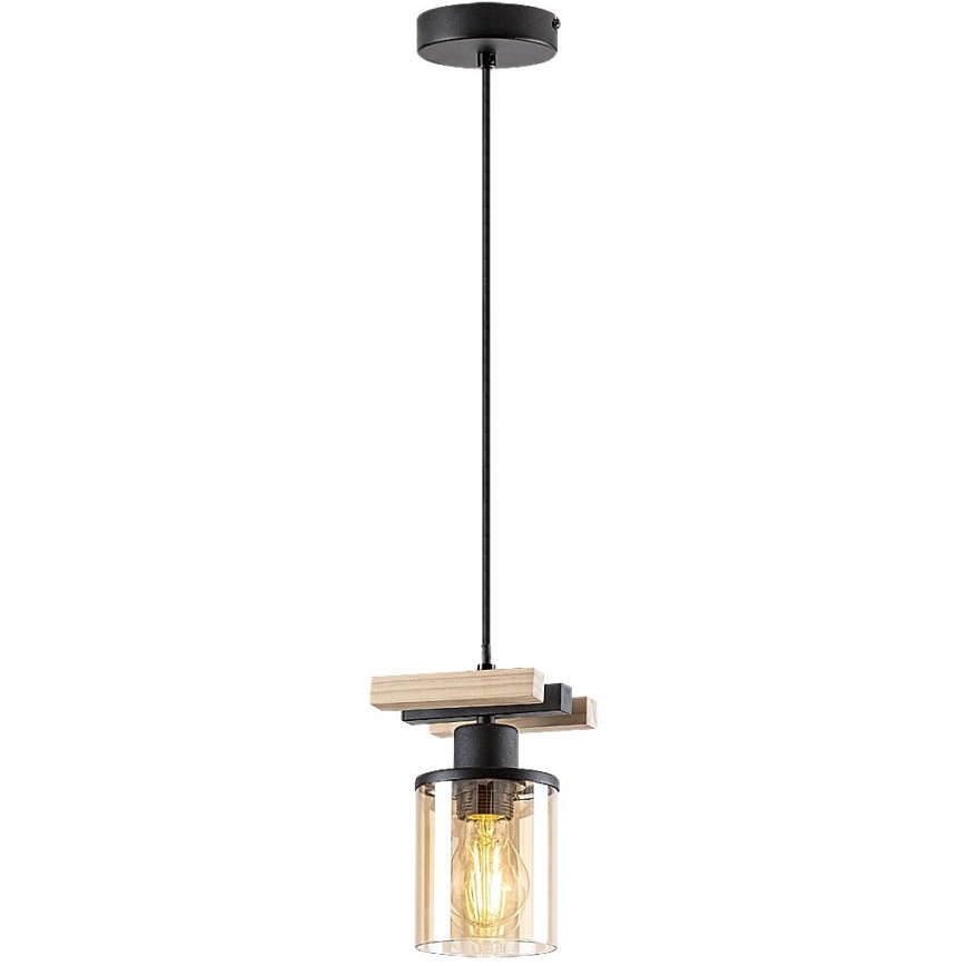 Rabalux - Lámpara colgante 1xE27/25W/230V pino