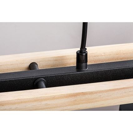Rabalux - Lámpara colgante 3xE27/25W/230V pino