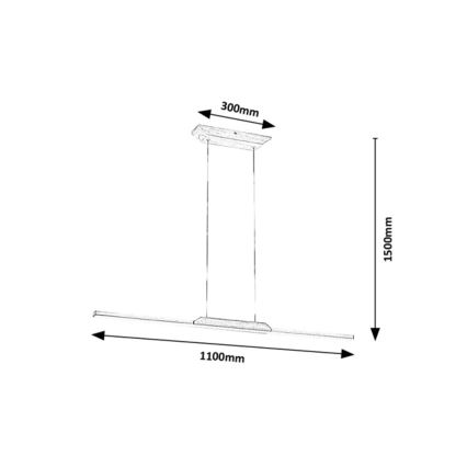 Rabalux - Lámpara LED colgante LED/26W/230V 4000K haya
