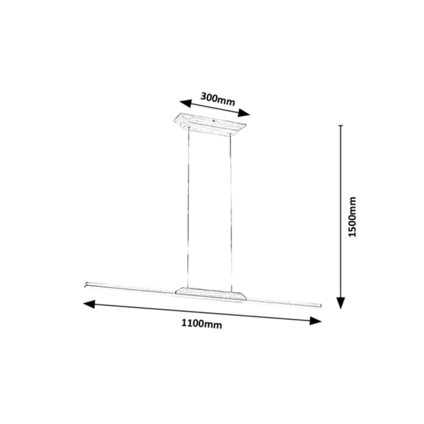 Rabalux - Lámpara LED colgante LED/26W/230V 4000K haya