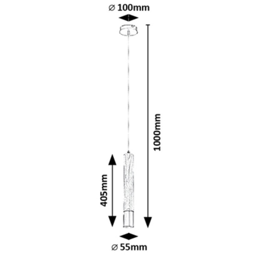 Rabalux - Lámpara colgante 1xGU10/50W/230V haya