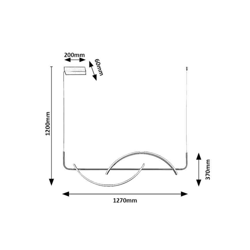 Rabalux - Lámpara LED colgante LED/35W/230V