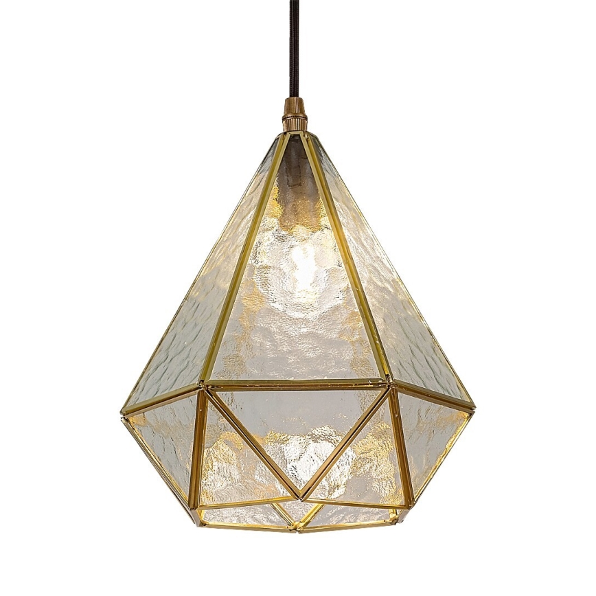 Rabalux - Lámpara de araña de cristal Tiffany en una cadena 1xE14/40W/230V dorado