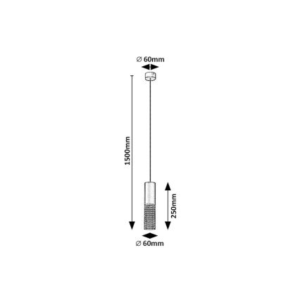 Rabalux - Lámpara colgante 1xGU10/35W/230V