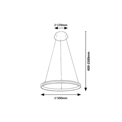 Rabalux - Lámpara LED colgante LED/32W/230V 3000K