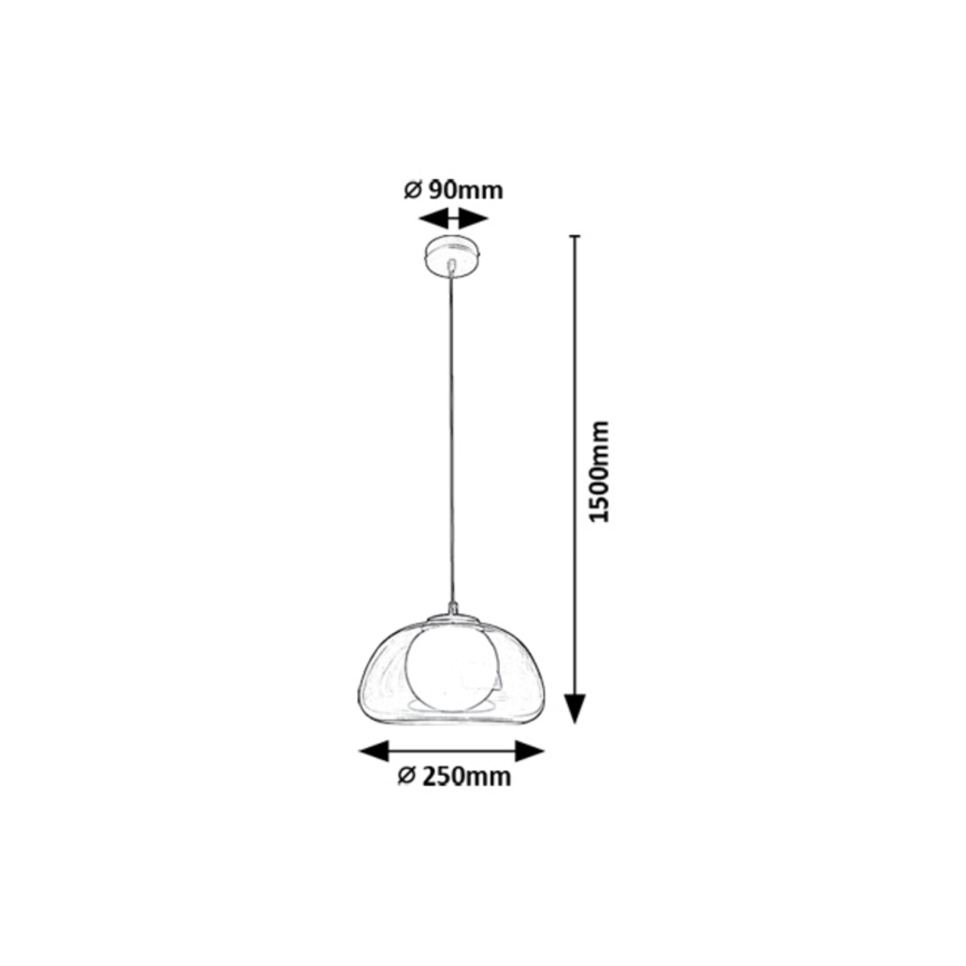 Rabalux - Lámpara colgante 1xG9/5W/230V transparente