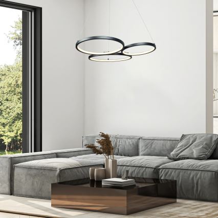 Rabalux - Lámpara LED colgante LED/38W/230V negro