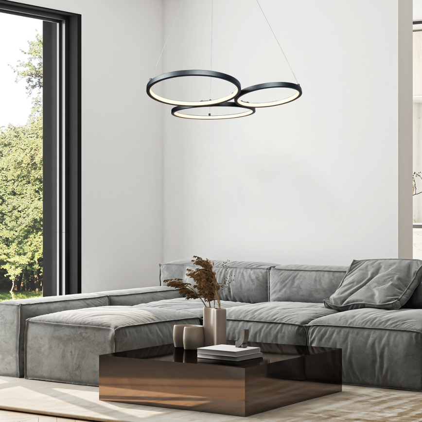 Rabalux - Lámpara LED colgante LED/38W/230V negro