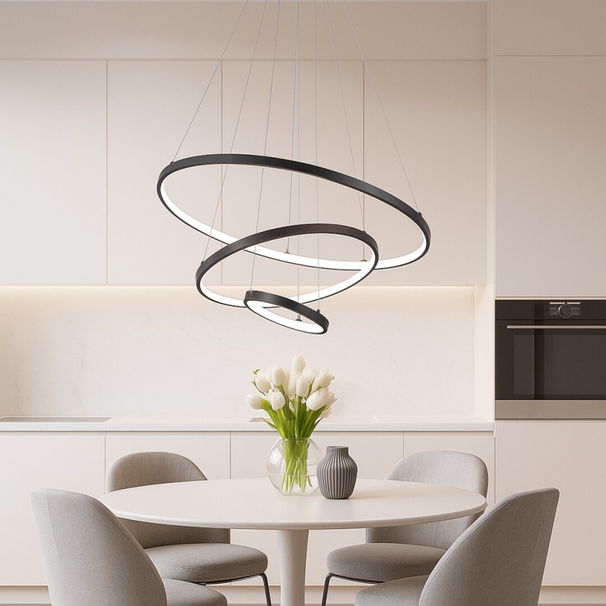 Rabalux - Lámpara colgante LED regulable en cable LED/90W/230V 3000-6500K + mando a distancia