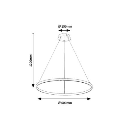 Rabalux - Lámpara colgante LED en cable LED/55W/230V 3000K