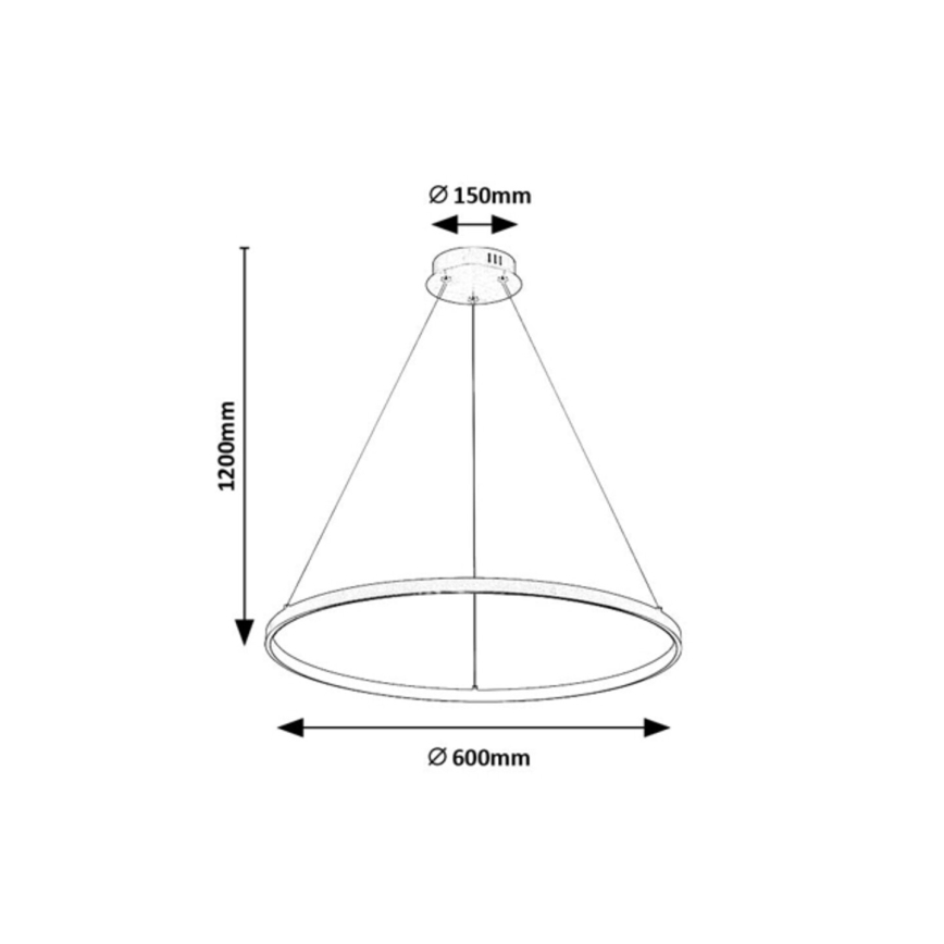Rabalux - Lámpara colgante LED en cable LED/55W/230V 3000K