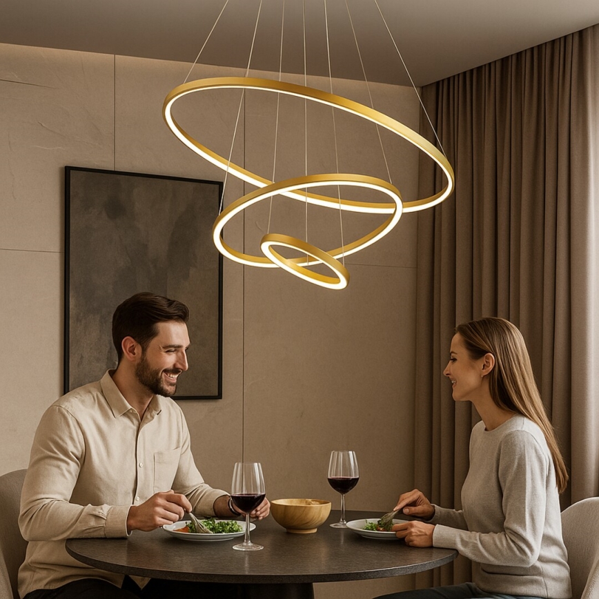 Rabalux - Lámpara colgante LED regulable con cable LED/90W/230V 3000-6500K + mando a distancia