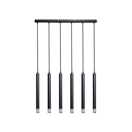 Rabalux - Lámpara colgante 6xG9/5W/230V negro