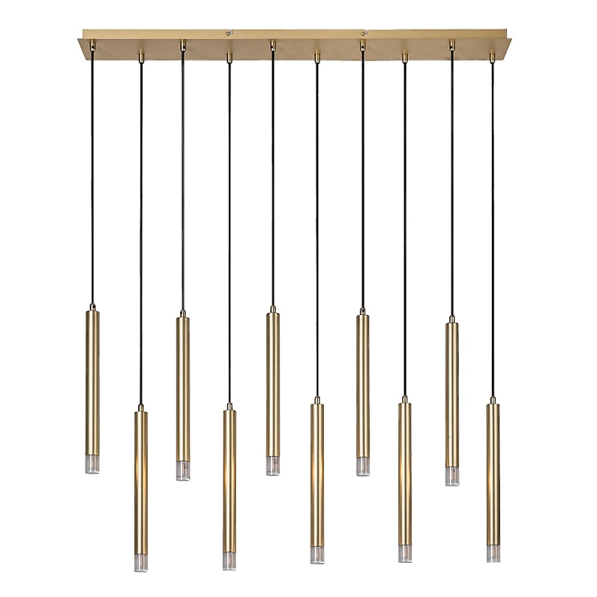 Rabalux - Lámpara colgante 10xG9/5W/230V dorado