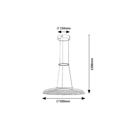 Rabalux - Lámpara colgante LED con cable LED/24W/230V 3000K