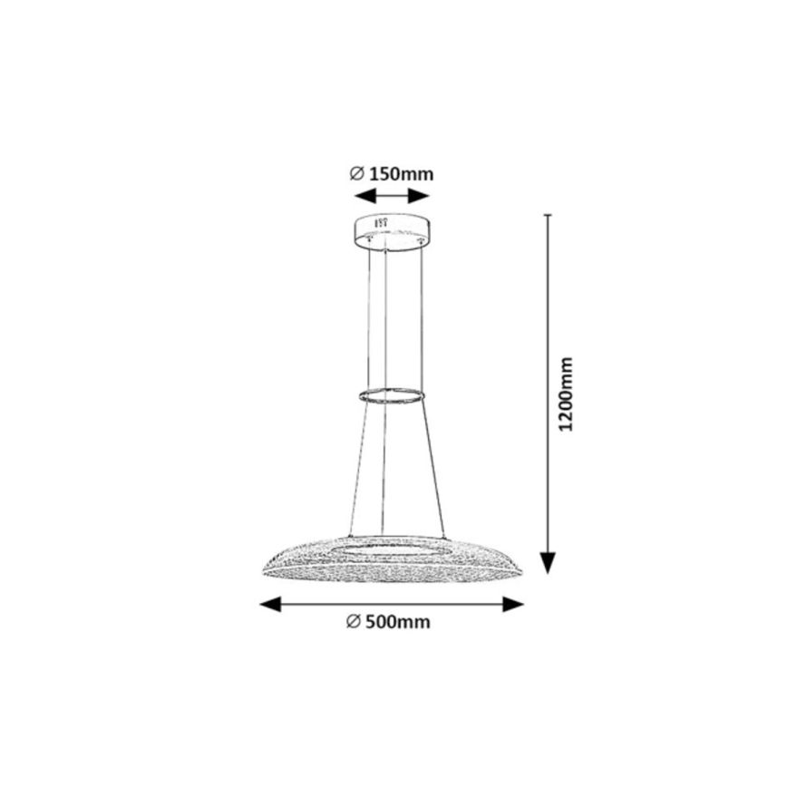 Rabalux - Lámpara colgante LED con cable LED/24W/230V 3000K