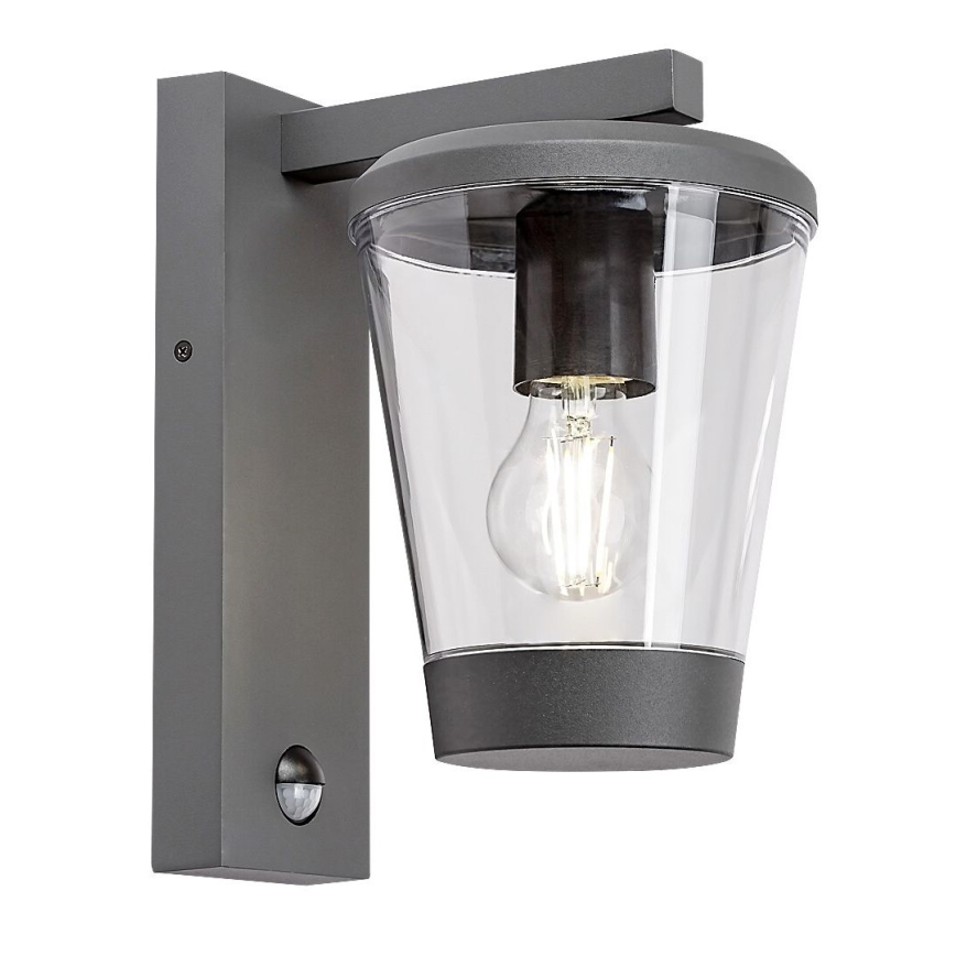 Rabalux - Aplique de exterior con sensor de movimiento 1xE27/40W/230V IP44