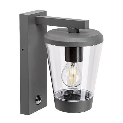 Rabalux - Aplique de exterior con sensor de movimiento 1xE27/40W/230V IP44