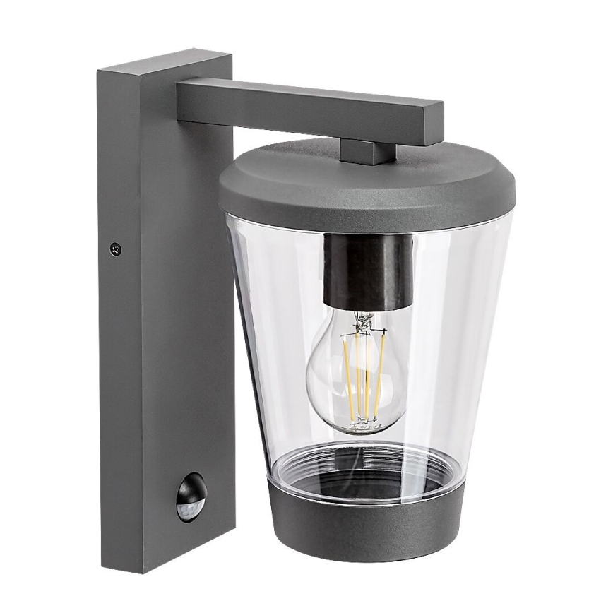 Rabalux - Aplique de exterior con sensor de movimiento 1xE27/40W/230V IP44