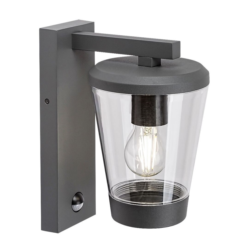 Rabalux - Aplique de exterior con sensor de movimiento 1xE27/40W/230V IP44