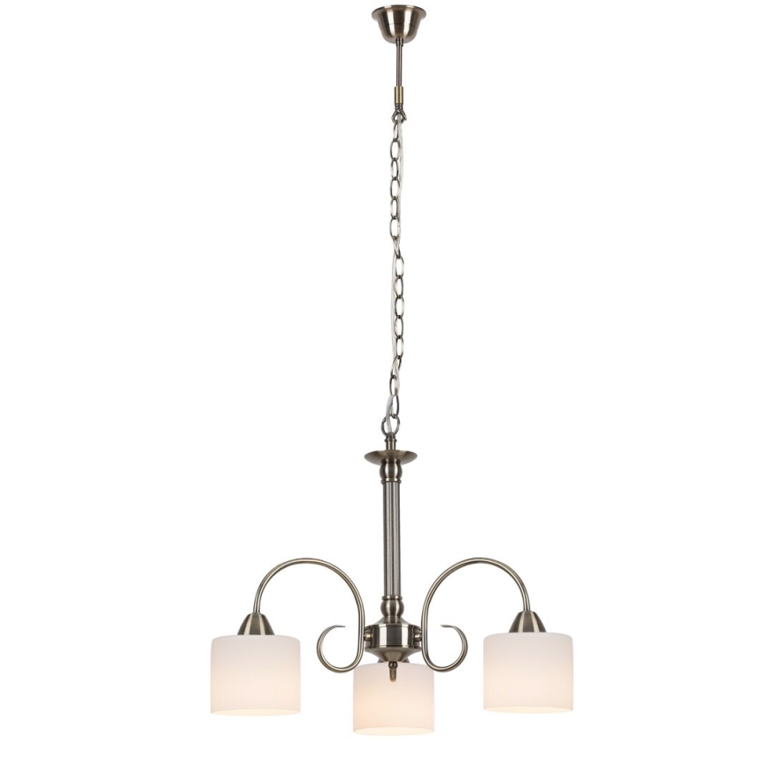 Rabalux - Lámpara colgante 3xE27/60W/230V bronce