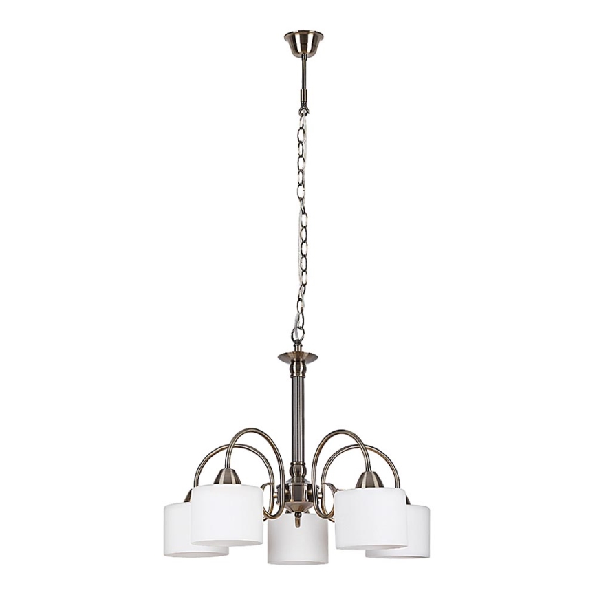 Rabalux 7276 - Lámpara colgante EDITH 5xE27/60W/230V bronce