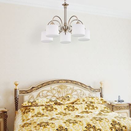 Rabalux 7276 - Lámpara colgante EDITH 5xE27/60W/230V bronce