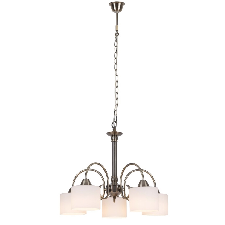 Rabalux 7276 - Lámpara colgante EDITH 5xE27/60W/230V bronce