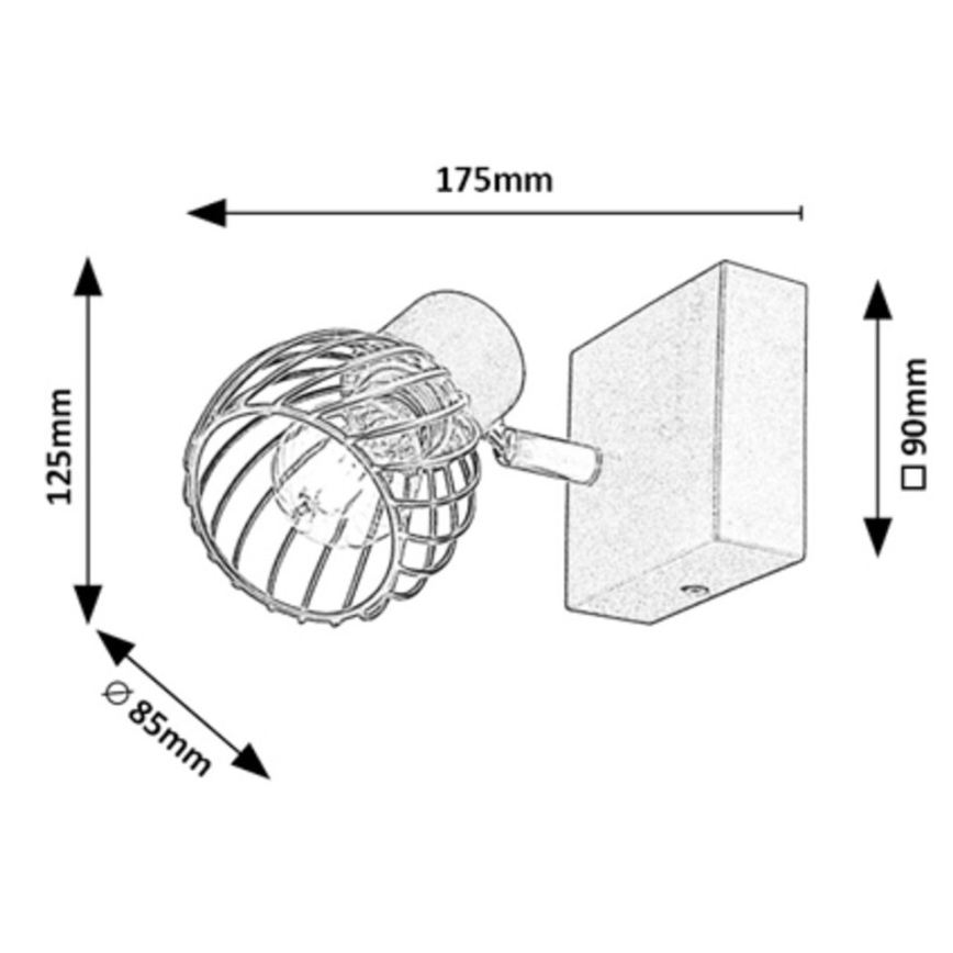 Rabalux - Foco de pared 1xE14/10W/230V