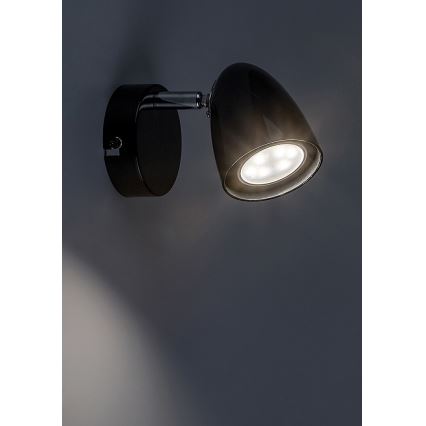 Rabalux - Foco de pared 1xGU10/5W/230V negro