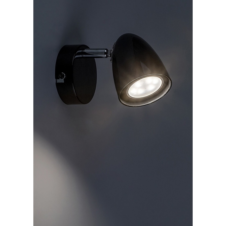 Rabalux - Foco de pared 1xGU10/5W/230V negro