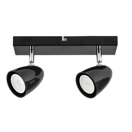 Rabalux - Foco 2xGU10/5W/230V negro