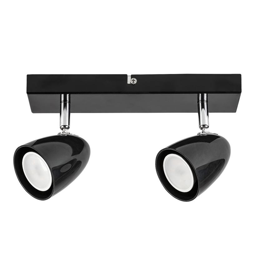 Rabalux - Foco 2xGU10/5W/230V negro