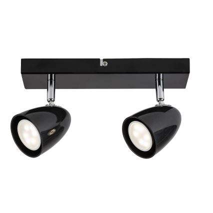 Rabalux - Foco 2xGU10/5W/230V negro