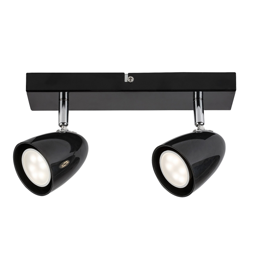 Rabalux - Foco 2xGU10/5W/230V negro