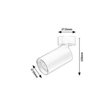 Rabalux - Foco orientable 1xGU10/7W/230V blanco