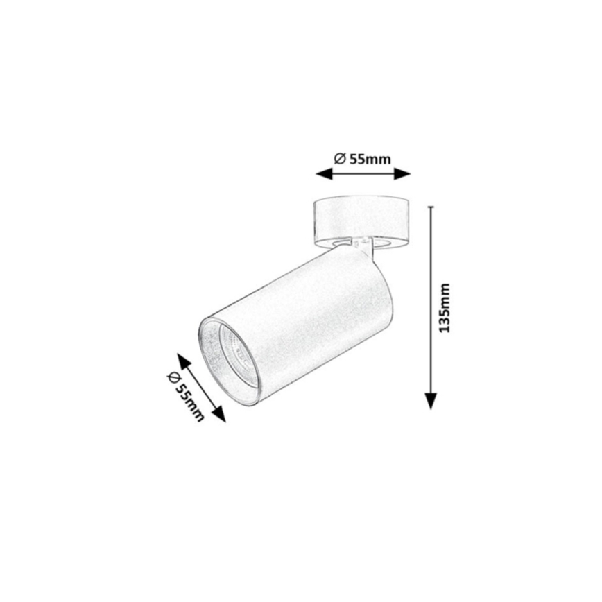 Rabalux - Foco orientable 1xGU10/7W/230V blanco