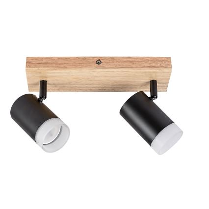 Rabalux - Foco de techo 2xGU10/5W/230V roble