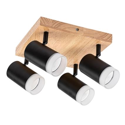 Rabalux - Foco de techo 4xGU10/5W/230V roble