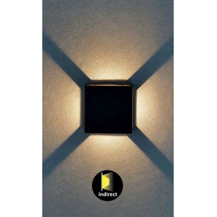 Rabalux - Aplique de exterior LED/6W/230V IP54 negro